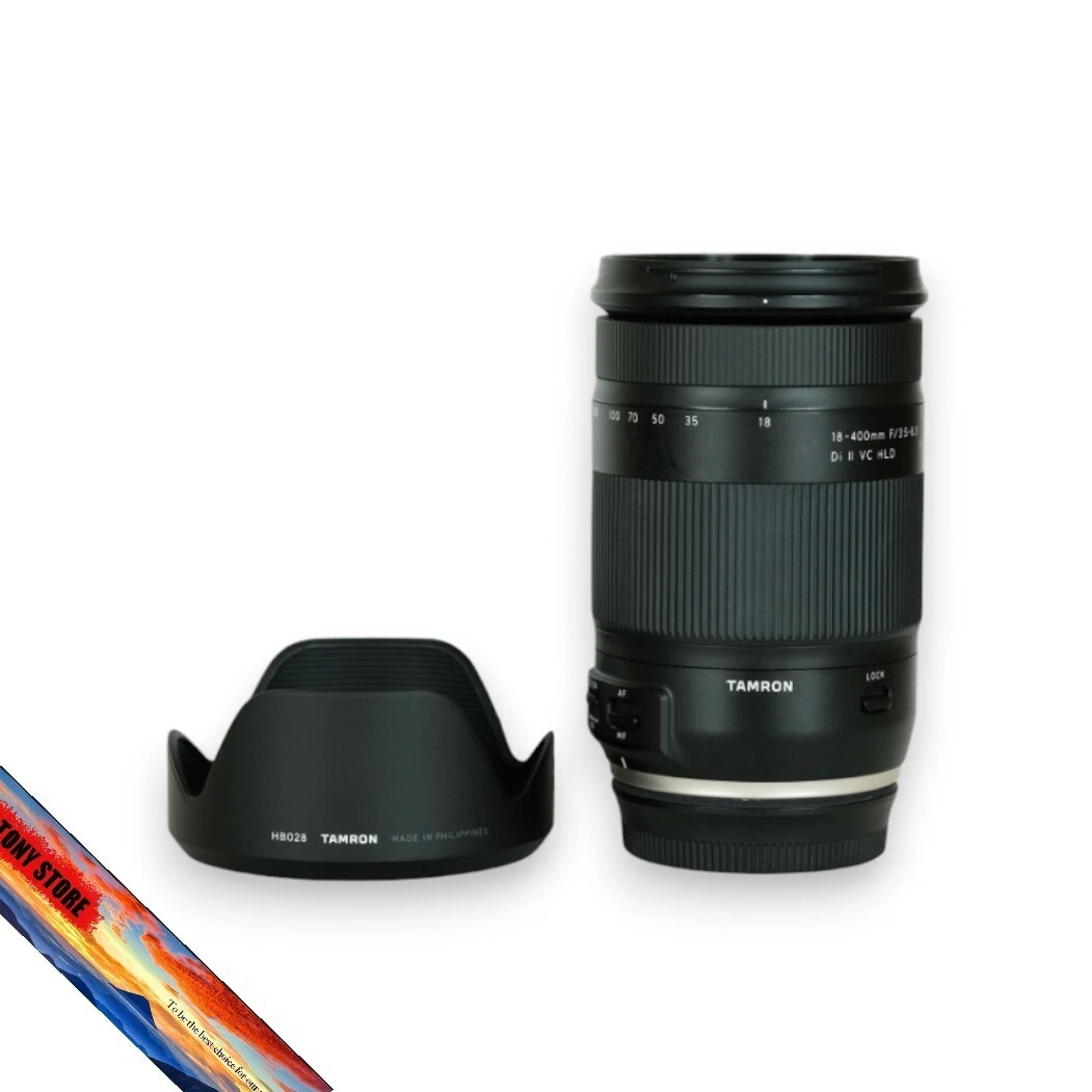 Tamron 18-400mm F3.5-6.3 Di II VC HLD Camera Lens Black Canon