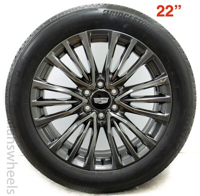 "4 NUEVO despegues Cadillac Escalade V gris GM fábrica 22"" llantas neumáticos 95479" Foto 1 de 4