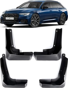 Genuine Splash Guards Mud Flaps For 2019-2024 Audi A6 C8 S-Line S6 Estate Avant - Picture 1 of 9