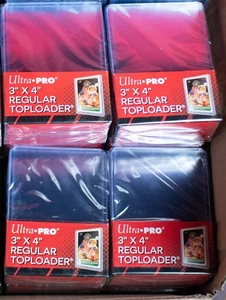 Ultra Pro 3X4 Toploader Regolari 35pt 4 Confezioni da 25 per Carte Regolari, 100 Totali - Foto 1 di 7