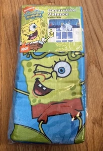 Vintage SpongeBob Decorative Valance Curtain 84x15 Inches NEW Nickelodeon Decor - Picture 1 of 5