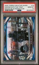 Topps Star Wars Sailing Into the Trap Blue Refractor 30/99 PSA 10