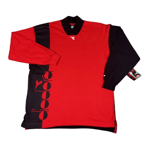 Diadora Roberto Baggio AC Milan Long Sleeve Shirt - Size Large Cover