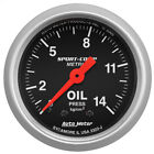 Auto Meter Sport-Comp 2-1/16 Oil Pressure Gauge 0-14 Bar - AU3322-J