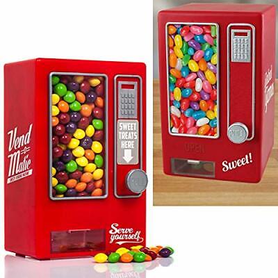 Candy Vending Machine Retro Sweets Dispenser Gumball Kids Gift Red Jelly Beans • 124.90£