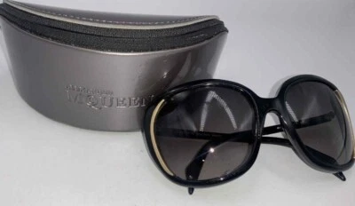 Gafas de sol negras con estuche Alexander McQueen para mujer Foto 1 de 4