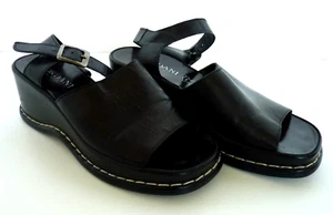 Cordani schwarze Damensandalen mit Knöchelriemen Keilabsatz Gr. EU 37 Made in Italy - Bild 1 von 9
