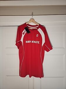 Tec Rugby Training Tee Men's XXL Red And White