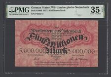 Germany- States 5 Millionen Mark 1923 PS988 Very Fine