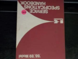 KAWASAKI 1988-1989 SERVICE SPECIFICATIONS HANDBOOK MANUAL (K401) - Bild 1 von 2