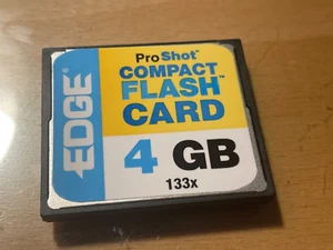 EDGE ProShot Memory Card 4GB 133x CompactFlash Card - Picture 1 of 2