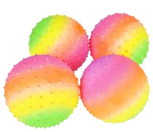 100 5" Knobby Balls Spiky Stress Sensory Inflatable Bounce For Cranes Redemption - Picture 1 of 4