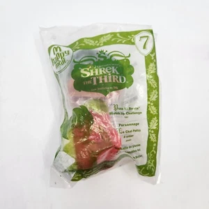 2007 Shrek der Dritte McDonald’s Happy Meal Pop-Up Weihnachtsspielzeug Stiefelkater #7 Neu in Verpackung - Bild 1 von 4