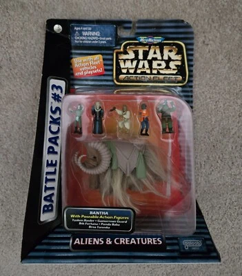 Star Wars Micro Machines Battle Pack 1996 3 alienígenas y criaturas Foto 1 de 4