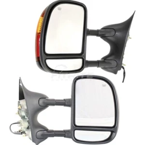 New For 2002-2007 Ford F-250 Super Duty Paintable Left Right Towing Door Mirror - Picture 1 of 12