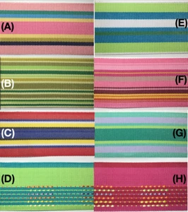1.5" Striped Grosgrain Ribbon - Many Styles and Colors! 35 Yards TOTAL! - Picture 1 of 15