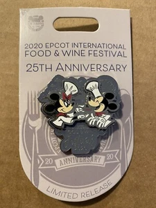 Disney Parks Food and Wine 2020 Mickey Minnie Limited Pin Neu mit Karte - Bild 1 von 1