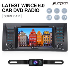 Pumpkin 1 DIN 7' Autoradio GPS Navi DVD USB SD RDS Für 5er BMW E39 E53+Kamera