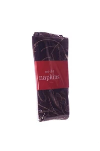 4 braune Herbst Stoff Blatt Blätter Erntedank Tisch Deko Servietten 17" NEU - Bild 1 von 1