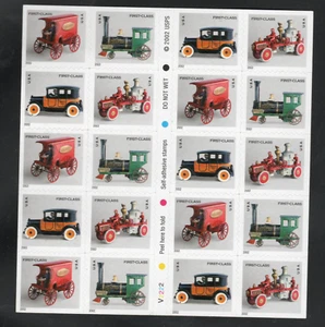 HTH SC# 3642 -46 -Booklet of 20 Antique Toys -MNH - 37 cent - 2002 - Picture 1 of 1