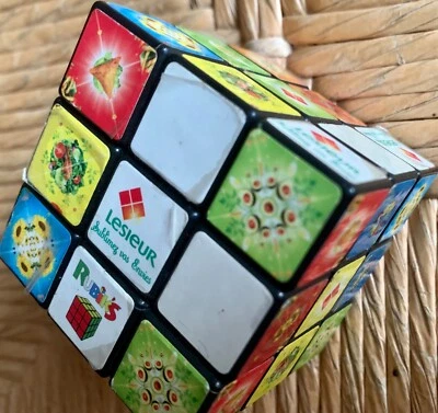 RARE RUBIK'S CUBE PUBLICITAIRE EN PARTENARIAT AVEC LES HUILES LESIEUR COLLECTOR - Photo 1/4