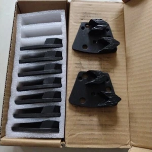 9 Pcs Pro Trapezoid Diamond Grinding Shoes Hard Bond for Soft Floor - Picture 1 of 9