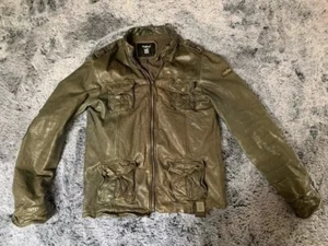 TIGHA Lederjacke Schwarz, Grau Größe L Used Look - Bild 1 von 10