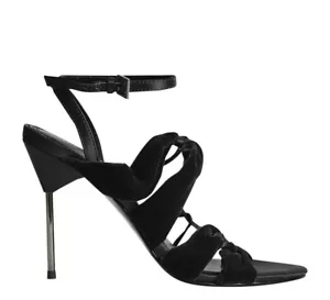 Sandalias de mujer Reiss negras tacones Monroe fiesta boda talla Reino Unido 4,7 precio de referencia £195 - Imagen 1 de 9
