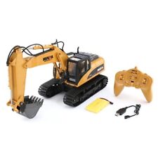 RC  2.4G RTR 1/14 HUINA 1550 15 Ch Alloy  Engineering Excavator Crawler Truck