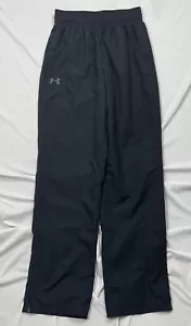 Pantaloni da pista Under Armour taglia S HeatGear foderati in rete larghi neri caviglie con zip - Foto 1 di 11