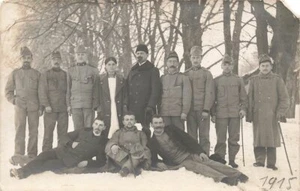 AK 1. Wk, Ung / Österreich Armee, Soldaten, Gruppenfoto, gelaufen - Bild 1 von 2