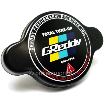 Greddy 13911002 High Pressure Radiator Cap Type S Black Finish Genuine Part - Image 1 of 3