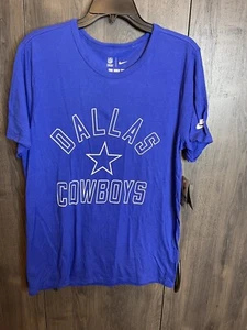 Nike Dallas Cowboys Tri Retro Logo Maglia Manica Corta Blu Royal - Adulto Medium - Foto 1 di 7