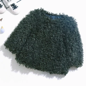 Winter Girls Boys Kids Faux Tibet Sheep Fur Short Coat Children Outwear Warm New - Picture 1 of 21