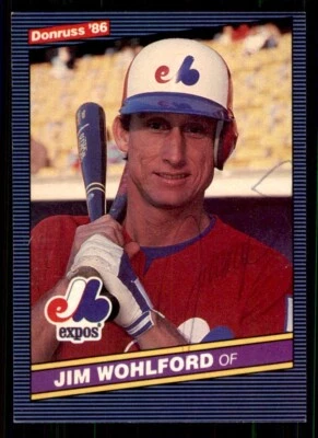 1986 Donruss Baseball #157 Jim Wohlford Signed Autograph (no COA) *e1 - Image 1 of 2
