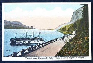 Viaduct Near Multnomah Falls Columbia Hwy Oregon OR Postcard 1920s Oregon News - Imagen 1 de 1