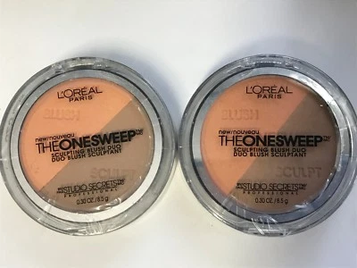 L'Oreal The One Sweep Sculpting Blush Duo - #825 Nectar/Peach (Pack of 2) - Image 1 of 4