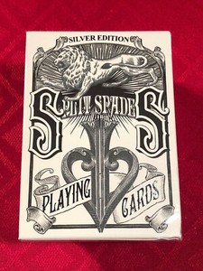 Split Spades Silver Edition Playing Cards by David Blaine