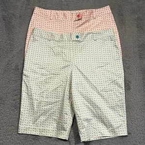 Izod Lot of 2 XFG Bermuda Shorts Women's 14 36x13 Pickleball Tennis Golf Stretch - Picture 1 of 13