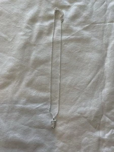 Collares iniciales de plata de ley 925 para mujer letra J, cadena cable de 18 pulgadas - Imagen 1 de 4