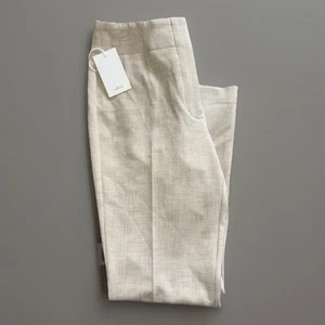 NEU Aritzia Wilfred Lund mittelhoher Bund spitz zulaufendes Bein Damenhose Größe 8 beige klassisch - Bild 1 von 12