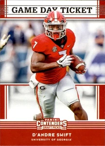 2020 Panini Contenders Draft Picks #11 D'Andre Swift Game Day Ticket - Picture 1 of 2