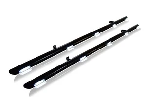 Barras laterales + LED al ras para adaptarse a Ford Transit Tourneo Connect SWB 2014 + tubos negros - Imagen 1 de 5