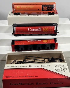 Lot 3 HO Scale CPWX Government Canada Cylindrical 4-Bay Covered Hopper Grain Car - Picture 1 of 6