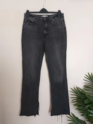 Zara Female Straight Highwaist Jeans Black UK 12 Eur 40 Mex 30 - Image 1 of 4