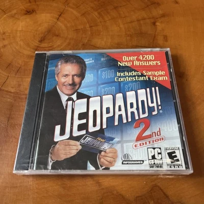 Jeopardy 2nd Edition PC Video Game Windows 95 98 Hasbro Brand New Sealed Vintage - Image 1 of 4