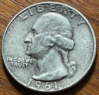 1961 D Washington Quarter - 90% Silver - Image 1 of 2