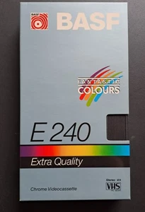 BASF VHS Cassette E-240 min Leerassette, Neu in original Kartonhülle - Bild 1 von 1