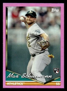 2024 Topps Archives Max Schuemann #268 Pink Foilboard Oakland Athletics - Picture 1 of 2