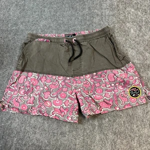 Vintage Throwback Series Mens Shorts Retro Large Pink Grey Fade Drawstring - Picture 1 of 10